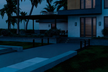 Landscape-Aimed Bollard-16263BKT30-Overall-Night-AllOff.jpg